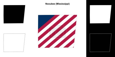 Noxubee County (Mississippi) Übersichtskarte