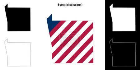 Scott County (Mississippi) Kartenskizze