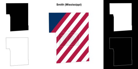 Smith County (Mississippi) Kartenskizze