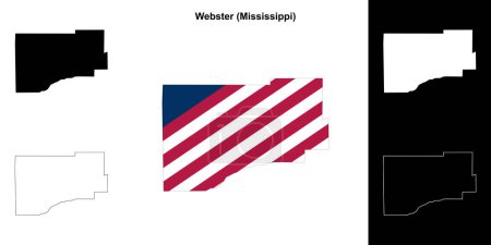Webster County (Mississippi) Übersichtskarte