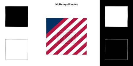 Téléchargez les illustrations : McHenry County (Illinois) schéma cartographique - en licence libre de droit