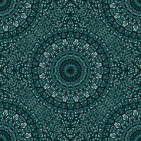 Bohemian orientalischen Mandala Ornament Muster Hintergrundkunst - Krickente Mosaik Vektor Tapete