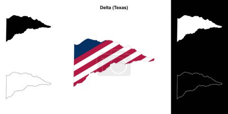 Delta County (Texas) Kartenskizze