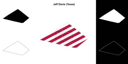 Jeff Davis County (Texas) umreißt Kartenset