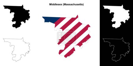 Middlesex County (Massachusetts) Übersichtskarte
