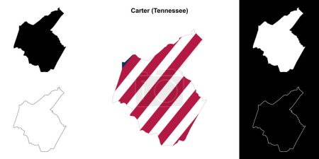 Carter County (Tennessee) Kartenskizze