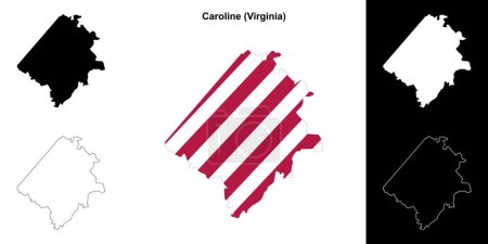 Caroline County (Virginia) Kartenskizze