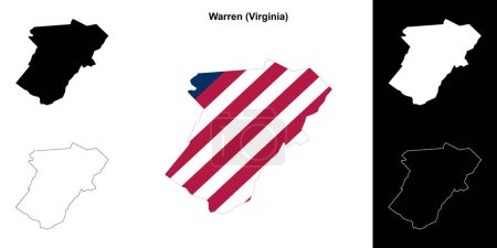 Warren County (Virginia) esquema mapa conjunto