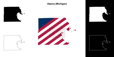 Alpena County (Michigan) Kartenskizze