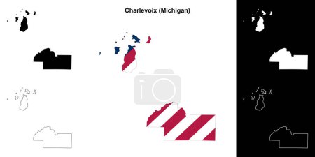 Charlevoix County (Michigan) Übersichtskarte