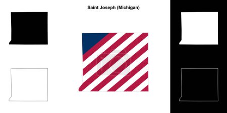 Saint Joseph County (Michigan) Übersichtskarte
