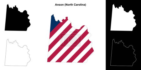 Anson County (North Carolina) Übersichtskarte