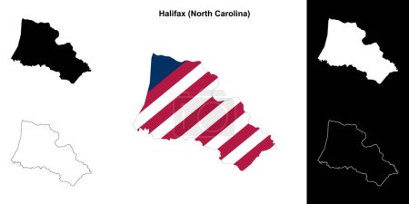 Halifax County (North Carolina) Übersichtskarte