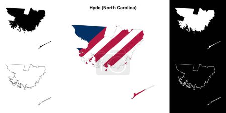 Hyde County (North Carolina) Übersichtskarte