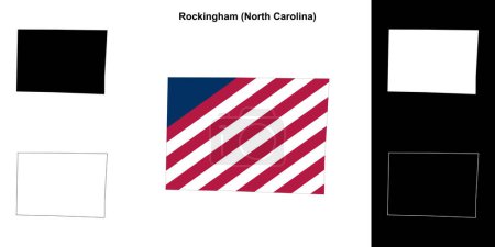 Rockingham County (North Carolina) Übersichtskarte