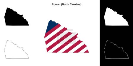 Rowan County (North Carolina) Übersichtskarte