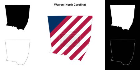 Conjunto de mapas del Condado de Warren (Carolina del Norte)