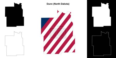 Dunn County (North Dakota) Übersichtskarte