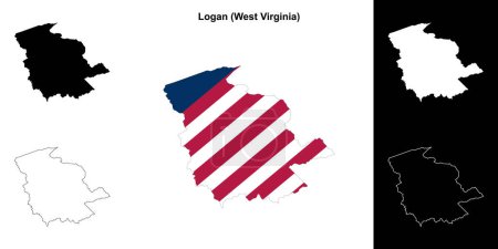 Conjunto de mapas del Condado de Logan (Virginia Occidental)