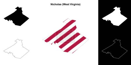 Conjunto de mapas del Condado de Nicholas (Virginia Occidental)