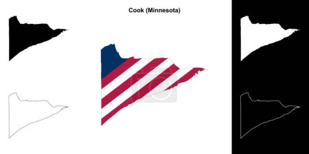 Cook County (Minnesota) Kartenskizze