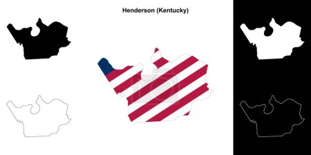 Condado de Henderson (Kentucky) esquema mapa conjunto