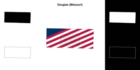 Douglas County (Missouri) Kartenskizze