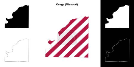 Carte générale du comté d'Osage (Missouri)