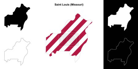Saint Louis County (Missouri) Übersichtskarte