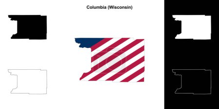 Columbia County (Wisconsin) Kartenskizze