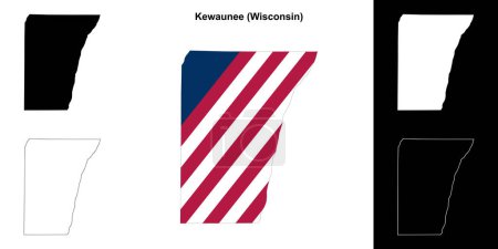Kewaunee County (Wisconsin) Übersichtskarte