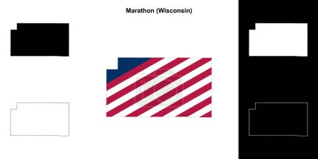 Marathon County (Wisconsin) Kartenskizze