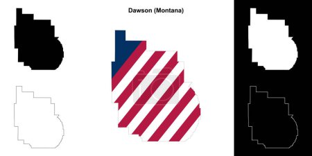 Dawson County (Montana) Übersichtskarte