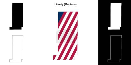 Liberty County (Montana) Übersichtskarte