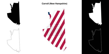 Carroll County (New Hamshire) Übersichtskarte