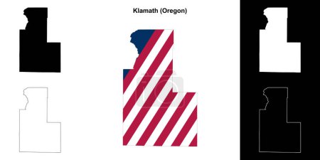 Klamath County (Oregon) Übersichtskarte