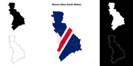 Warren (Nueva Gales del Sur) esquema mapa conjunto