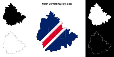 Burnett Norte (Queensland) esquema mapa conjunto