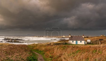 Rough weather off the Isle of Anglesey North Wales