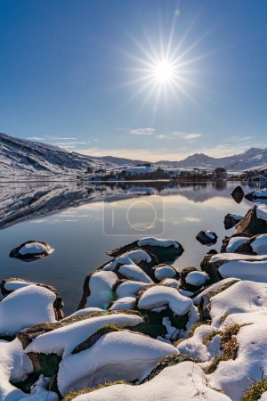 Téléchargez les photos : Hiver à Snowdonia après une chute de neige - en image libre de droit