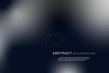 Illustration for Vector dark gradient abstract background. Banner design - Royalty Free Image