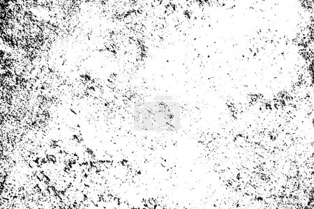 Vector Grunge abstrakte schwarze Textur auf weißem Hintergrund.