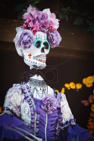 Téléchargez les photos : Une journée de la dame morte est exposée à la vieille ville de San Diego, en Californie. - en image libre de droit