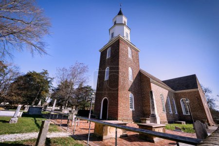 Photo for The Bruton Episcopal Parish Church at Colonial Williamsburg, Virginia. - Royalty Free Image