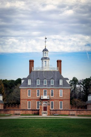 Photo for Morning at the Governor's Palace in Colonial Williamsburg, Virginia. - Royalty Free Image