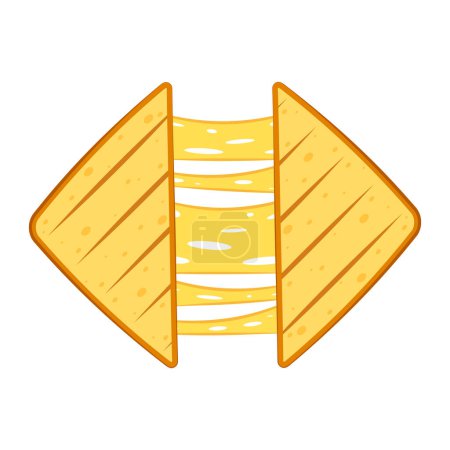 Illustration for Sandwich cheese vector. Bread vector. wallpaper. background. Cheese stretch. - Royalty Free Image