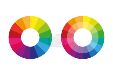 Roue de couleur complémentaire icône vectorielle plate pour les applications et les sites Web. Illustration vectorielle. SPE 10.