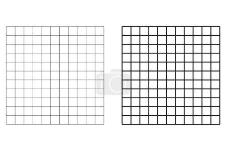 Illustration for Black and white square checkered background or texture. Vector illustration. EPS 10. - Royalty Free Image