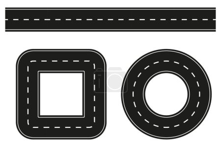 Ilustración de Material fijado por el tráfico por carretera. Ilustración vectorial. EPS 10. Imagen de stock. - Imagen libre de derechos