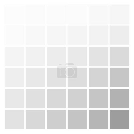 Ilustración de Shades of Gray Monochrome Color Palette. Ilustración vectorial. EPS 10. Imagen de stock. - Imagen libre de derechos